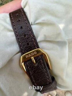 Rare RADO Golden Watch Swiss 80s & Lady Vintage Gold Wristwatch Quartz