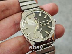 Rare Rado Day Night Automatic Day Date Swiss Made Vintage Black Dial Gent 11847