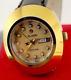 Rare Rado Diastar Vintage Swiss Made Day/date Lady Automatic Golden Wrist Watch