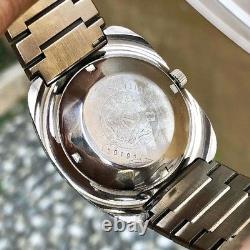 Rare Rado Sapphire Gazelle Day Date Silver Dial Automatic Swiss Vintage Watch