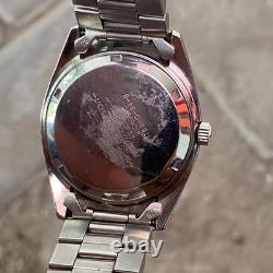 Rare Sandoz President Automatic ETA Swiss Silver Dial Day Date Vintage Watch Men