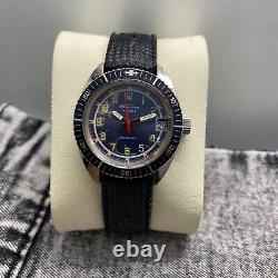 Rare Skin Divers Fischer Extra Sous-Marine Blue Dial Vintage Swiss Watch 1960s