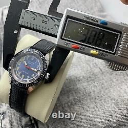 Rare Skin Divers Fischer Extra Sous-Marine Blue Dial Vintage Swiss Watch 1960s