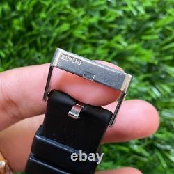 Rare Solvil et Titus Diver Automatic Black Dial Day Date Vintage Swiss Watch Men