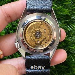 Rare Solvil et Titus Diver Automatic Black Dial Day Date Vintage Swiss Watch Men