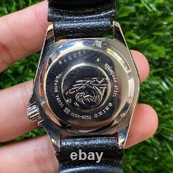 Rare Solvil et Titus Diver Automatic Black Dial Day Date Vintage Swiss Watch Men