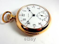 Rare Swiss 14K Solid Gold 1/4 Repeater Magnenat-LeCoultre Pocket Watch Mint