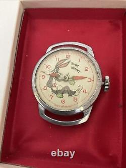 Rare Swiss Bugs Bunny hand winding antique vintage watch running