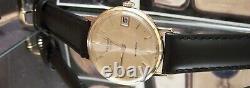 Rare Swiss Chopard Vintage 1960's Solid 18k Gold Watch With Date Lovely Dial