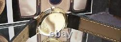 Rare Swiss Chopard Vintage 1960's Solid 18k Gold Watch With Date Lovely Dial