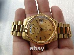 Rare Swiss Gold Plated Oyster Model West End Watch Sower Men's Automatic Watch