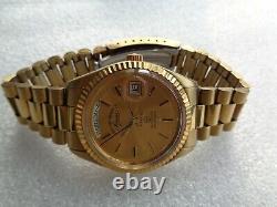 Rare Swiss Gold Plated Oyster Model West End Watch Sower Men's Automatic Watch