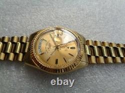 Rare Swiss Gold Plated Oyster Model West End Watch Sower Men's Automatic Watch