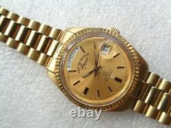 Rare Swiss Gold Plated Oyster Model West End Watch Sower Men's Automatic Watch