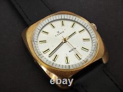 Rare Swiss Vintage 70s Edox Alfetta Manual Men's Watch Nice Model