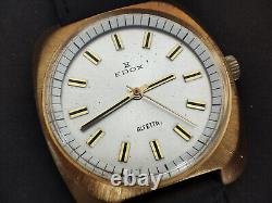 Rare Swiss Vintage 70s Edox Alfetta Manual Men's Watch Nice Model