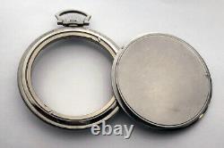 Rare Swiss Vintage Steel CASE Pocket Watch IWC Schaffhausen cal. C 97