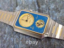 Rare Swiss made Dalil Supra Qiblat Muslim Islamic automatic Men watch Blue 2