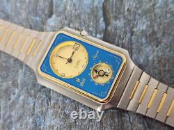 Rare Swiss made Dalil Supra Qiblat Muslim Islamic automatic Men watch Blue 2