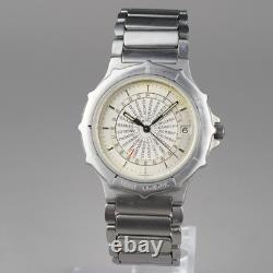 Rare TISSOT Navigator Men's Watch 37mm Vintage New Battery Swiss Made