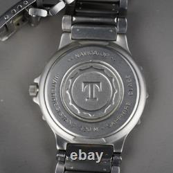 Rare TISSOT Navigator Men's Watch 37mm Vintage New Battery Swiss Made