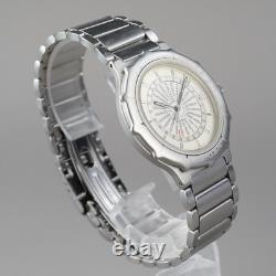 Rare TISSOT Navigator Men's Watch 37mm Vintage New Battery Swiss Made