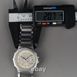 Rare TISSOT Navigator Men's Watch 37mm Vintage New Battery Swiss Made