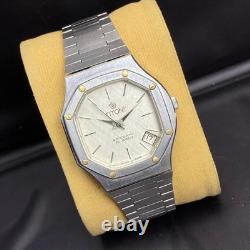 Rare Tiotoni Oak Style Automatic 8026 Silver Dial Swiss Made Date Vintage Watch
