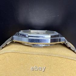 Rare Tiotoni Oak Style Automatic 8026 Silver Dial Swiss Made Date Vintage Watch
