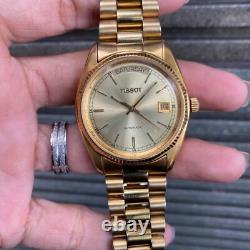 Rare Tissot President Automatic Day Date Gold Swiss Made Vintage Men Watch