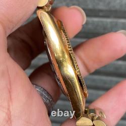 Rare Tissot President Automatic Day Date Gold Swiss Made Vintage Men Watch