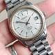 Rare Tissot President Automatic Day Date Linen Dial Silver Swiss Vintage Watch