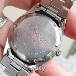 Rare Tissot President Automatic Day Date Linen Dial Silver Swiss Vintage Watch