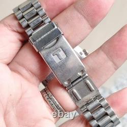 Rare Tissot President Automatic Day Date Linen Dial Silver Swiss Vintage Watch
