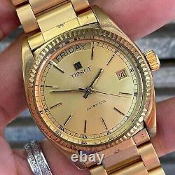 Rare Tissot President Day Date Automatic Gold Swiss Vintage Men Watch