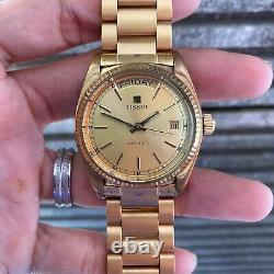 Rare Tissot President Day Date Automatic Gold Swiss Vintage Men Watch