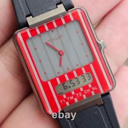 Rare Tissot Two Timer Anadigi D372 661A Swiss Quartz VIntage Watch Men