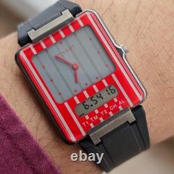 Rare Tissot Two Timer Anadigi D372 661A Swiss Quartz VIntage Watch Men