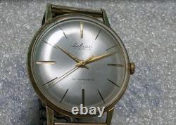 Rare VINTAGE LUBIAN 17J 20micron Gold filled SWISS WATCH. Works