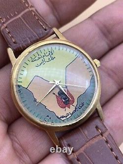 Rare! Vialux Swiss Made Vintage Men's watch Special Edition For(King Of Yeman)
