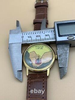 Rare! Vialux Swiss Made Vintage Men's watch Special Edition For(King Of Yeman)
