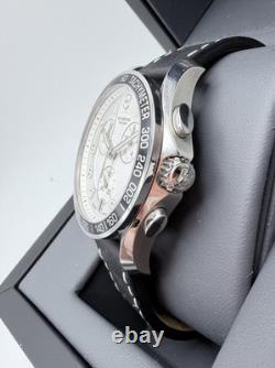 Rare Victorinox Swiss Army Chronograph 241496 White Dial Quartz Vintage Watch