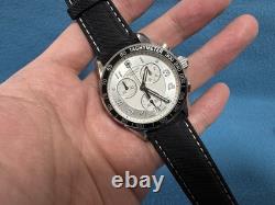Rare Victorinox Swiss Army Chronograph 241496 White Dial Quartz Vintage Watch