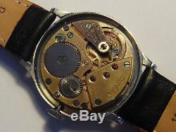 Rare Vintage 1944 Wwii Omega Cal. 30t2pc Military Raf Army Black Dial Swiss Watch