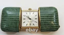 Rare Vintage 1950's Mirbo Swiss Convertible purse Covered Travel Watch
