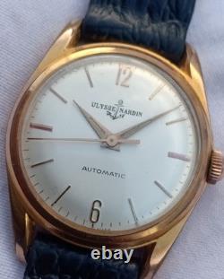 Rare Vintage 1950s Ulysse Nardin Automatic Gold Swiss Made (ETA 2472)