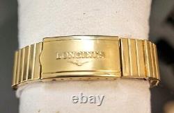 Rare Vintage 1970's Longines Electric Digital 18k Gp Men's Swiss Watch. 23700