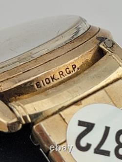 Rare Vintage 1970's Louis Incabloc Antimagnetic 17j Alarm Swiss Watch. Working