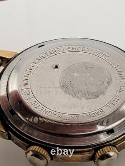 Rare Vintage 1970's Louis Incabloc Antimagnetic 17j Alarm Swiss Watch. Working