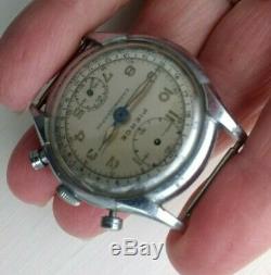 Rare Vintage 1970's PIERCE CHRONOGRAPH ANTIMAGNETIC Men's Swiss Wristwatch